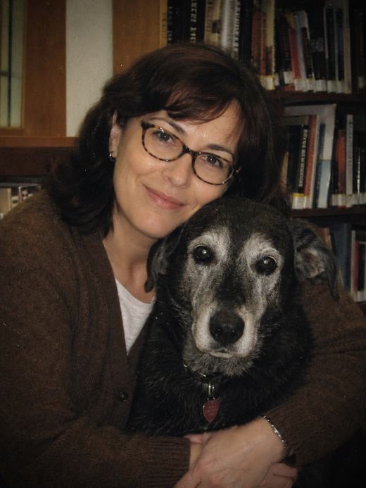 Ms. Katy with a beloved dog